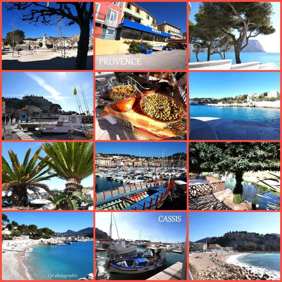 Mon Petit Paradis, Cassis Centre Apt 90 M2, 200 M Mer, Terr Plein Sud, Clim Park Prive Kültér fotó